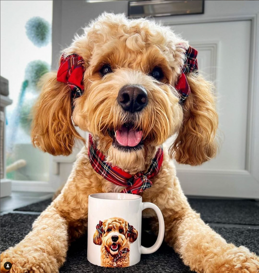 Custom White Pet Portrait Mug